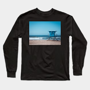 Oceanside California Lifeguard Tower Photo V2 Long Sleeve T-Shirt